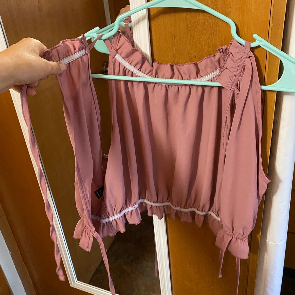 SHEIN Pink backless blouse - Picture 6 of 11